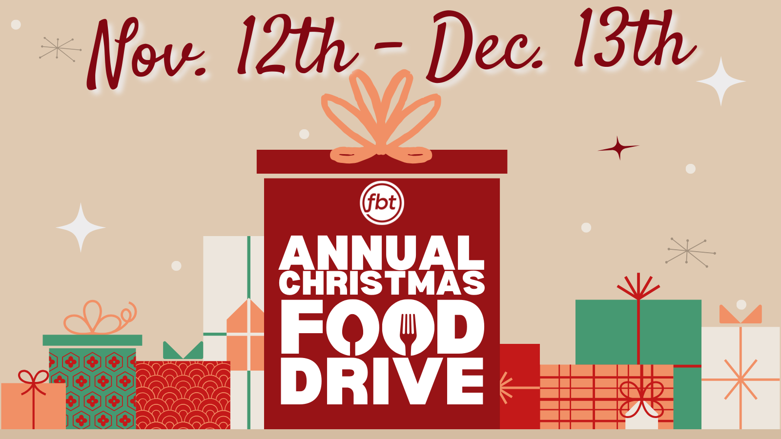 christmas canned food drive